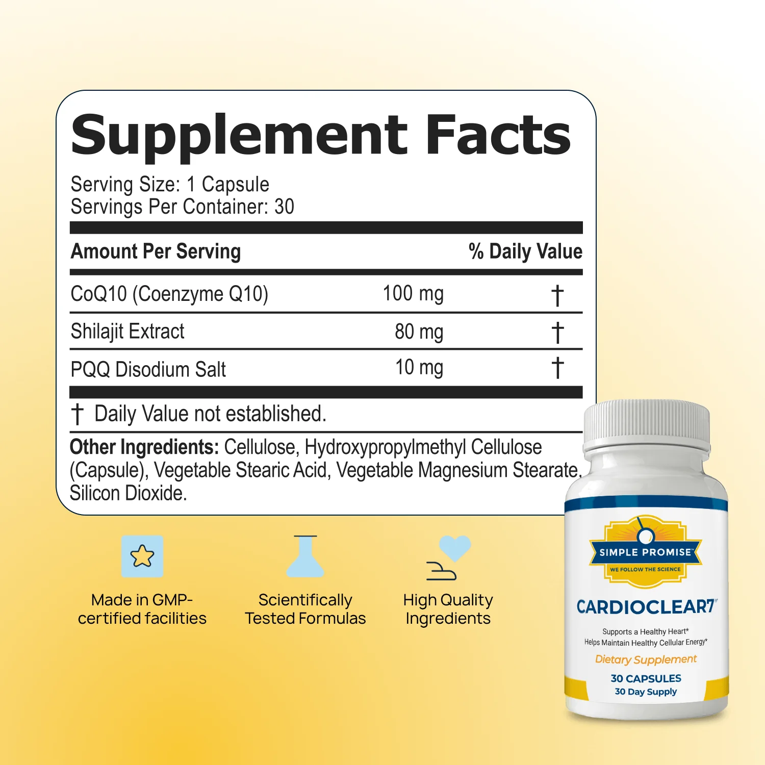 Cardio Clear 7-Supplement Facts